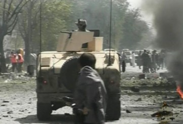 Scène d'attentat à Kaboul