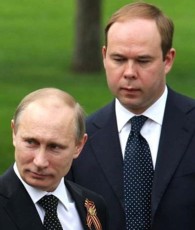 Anton Vaïno et Vladimir Poutine